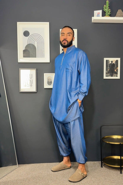 قميص رجالي تقليدي بلمسة واسعة – مريح للجسم 